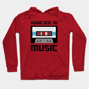 Addicted to music Retro Cassette Tape Hoodie